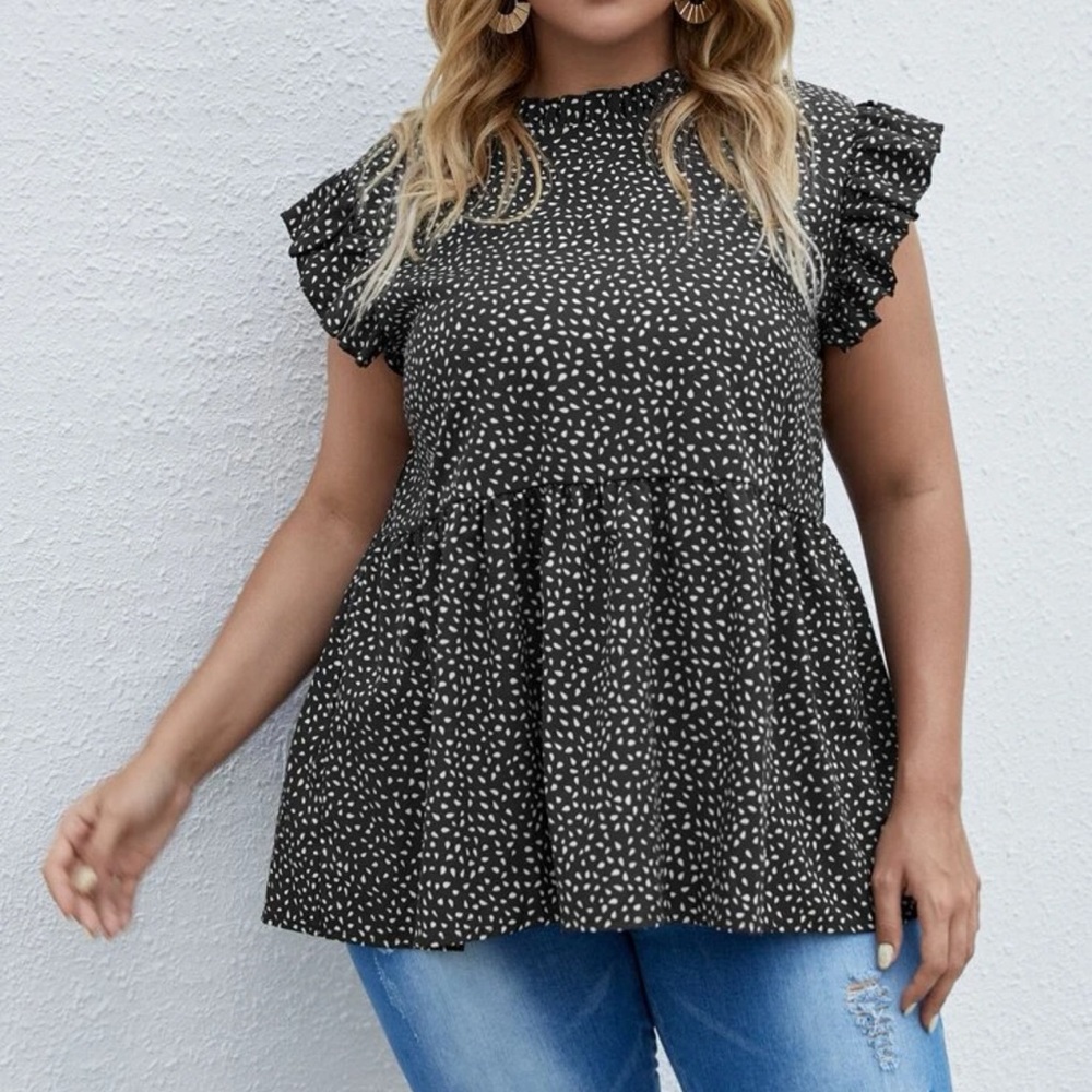 Flutter sleeve boho blouse!